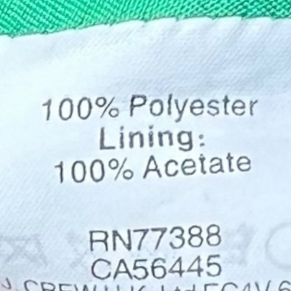 🌻J. Crew Green Diamond Print Long Sleeve Tulip Hem Dress Size 8 - Picture 10 of 10